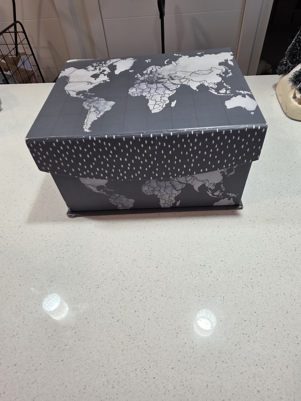 World Map Decorative Storage Box -